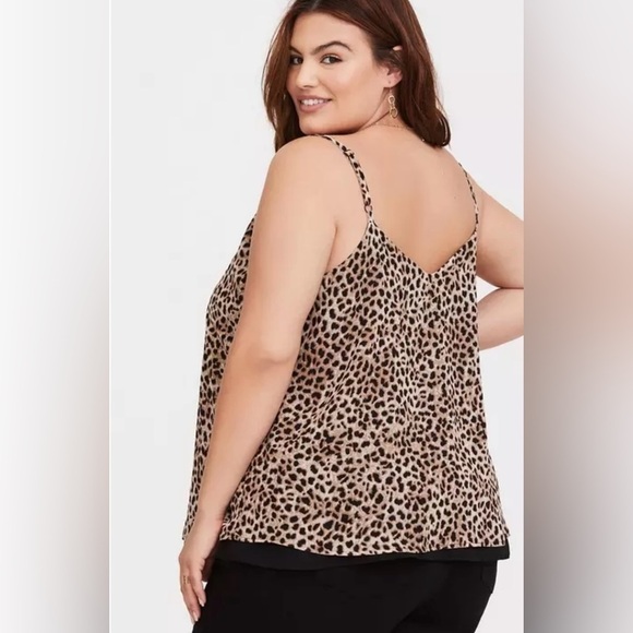 Torrid Brown and Tan Sleeveless Camisole Animal Print Size 4XL - Picture 2 of 7